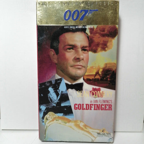 007 Goldfinger Sean Connery Ian Fleming Vhs Video Casete 0