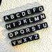 Black Cube Letters White Letter 6x6mm 160 Units x 25g 6