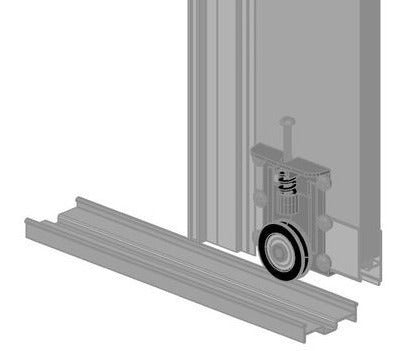 Ruedas Para Puertas Frente De Placard Kit 4 Un- Marca Hydro 3