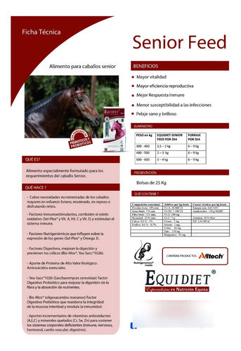 Equidiet Senior Feed 25kg - Alimento Para Caballos Adultos 2