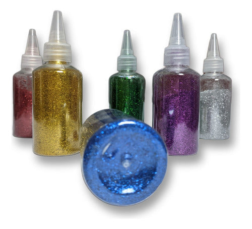 Centraled Pack Glitter Various Colors X12 Units 50gr Each 0