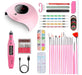 KQIWXLN Nail Art Set - Portable USB Lamp and Tools 0