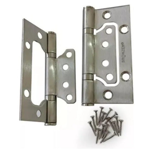 HV 100 X 75 Omega Stainless Steel Hinges X2 Reinforced Units 0