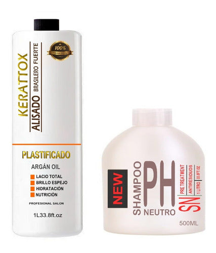 Brazilian Straightening 1 Liter Ultimate + 500ml Neutral Shampoo 0