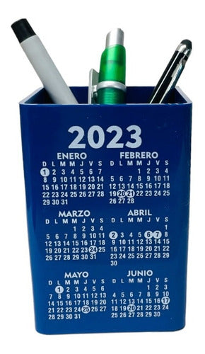 100 Colorful Pen Holders with Logo and 2019 Calendar 2