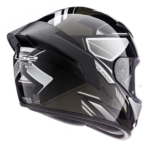 Spoiler Casco Ls2 Ff352 Bk Mt + Screws Bagattini Pro 2