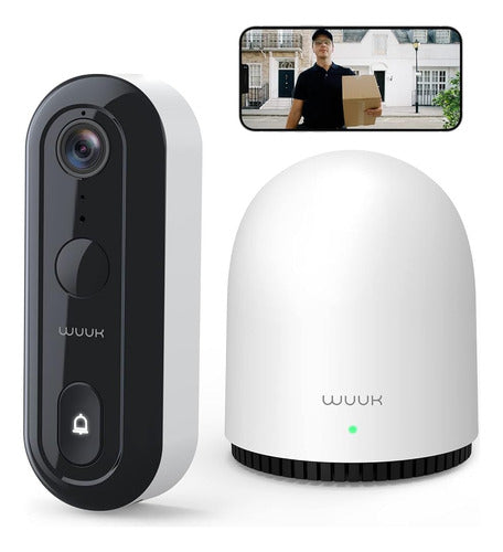 Wuuk 2K HDR Wireless Video Doorbell, Intelligent Doorbell Camera 0