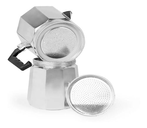 Italian Manual Aluminum Coffee Maker 6-Cup Otten 300ml 1