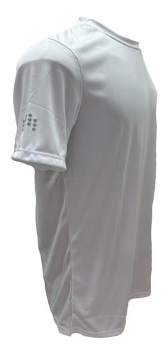 Bronx Running Shirt with Reflective Accents - White 1