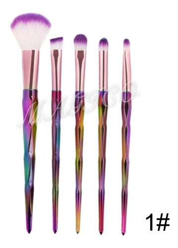 Beautifull Regalos Set of 5 Soft Gradient Handle Makeup Brushes 3