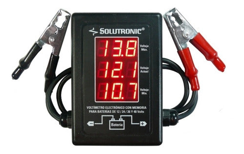 Solutronic Professional Auto-Powered Voltmeter / With Memory 12/24V 0