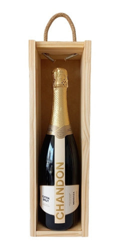 Chandon Extra Brut in Wooden Gift Box - Ideal for Corporate Gifts 0
