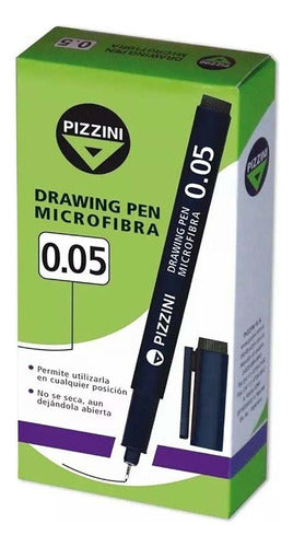 Microfibra Estilografo Pizzini Dibujo Técnico 0.05mm X12 0