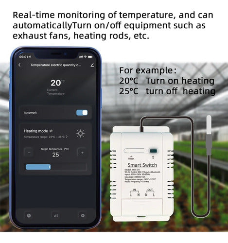 Termostato Control De Temperatura Wifi Tuya Smart 220v 3000w 5