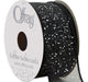 Offray Cosmic Glitz Wired Edge Craft Ribbon - Black, 1 1/2-inch X 9-feet 0