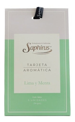 Tarjeta Aromatica Saphirus Lima Y Menta 0