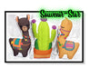 Souvenir Star Souvenir 10 Llamas Alpacas Cactus Con Forma 9cm 1