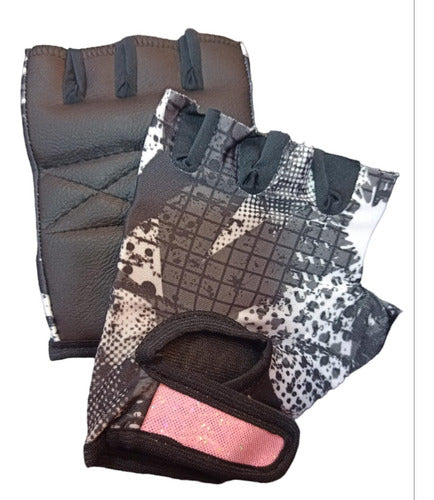 Fulltraining Gym Training Gloves Lycra and Eco-Leather 1