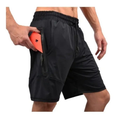 Men's Summer Set: T-Shirt + Bermuda + Shorts with Pockets - 6 Installments 6
