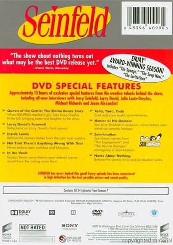 DVD Seinfeld Season 7 / Temporada 7 1