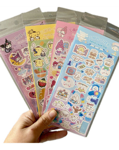 Tienda Felicity Plancha Stickers Kuromi, My Melody, Pompompurin, Cinnamoroll 0