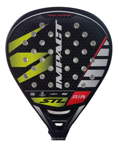 Steel Custom Paleta Padel Paddle Air Impact Pro Prem + Reg 0