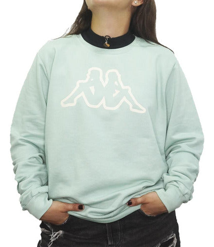 Kappa Buzo - Logo Airi Crew Sweat Verde Agua 0