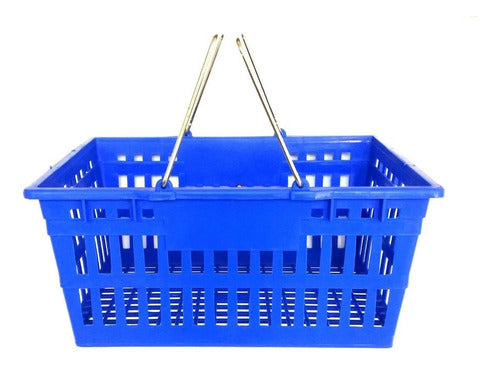 5 Self-Service Metal Double Handle Shopping Baskets 2