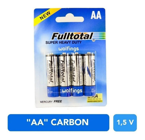 Fulltotal 12 AA Super Heavy Duty Carbon Control Tester Batteries 0