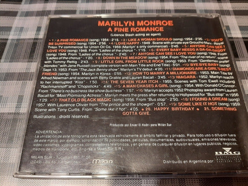 Marilyn Monroe - A Fine Romance - Cd Original 1