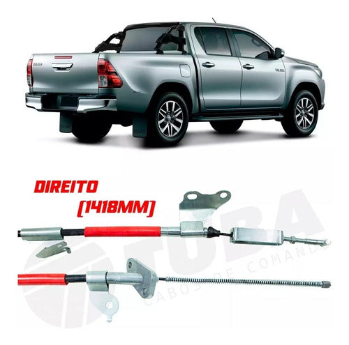 Toyota Cable De Freno C/soportes Hilux 2016 Derecho 1