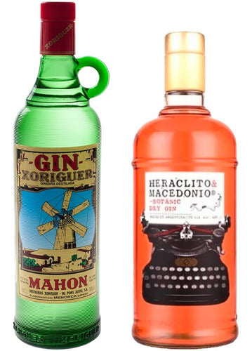 Xoriguer Mahon Gin 750ml + Heraclito Macedonio Gin 750ml 0