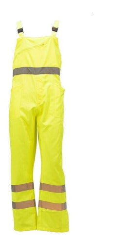 Generic Yellow Work Overall with Reflective Strips 1