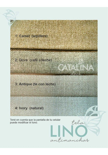 Catalina Deco Canelon Horizontal Sommier Headboard 1.20 Pana Lino Chenille 1