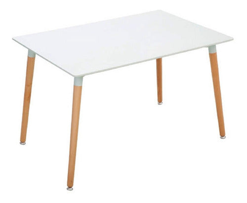 Modern Rectangular Nordic Table 1.20x0.80m 0