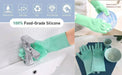 Geko Premium Silicone Dishwashing Gloves for Kitchen and Bathroom 5