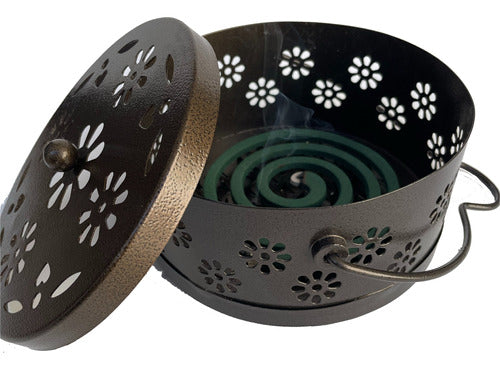 GLKE Unique Metallic Hanging Mosquito Coil Holder! 0