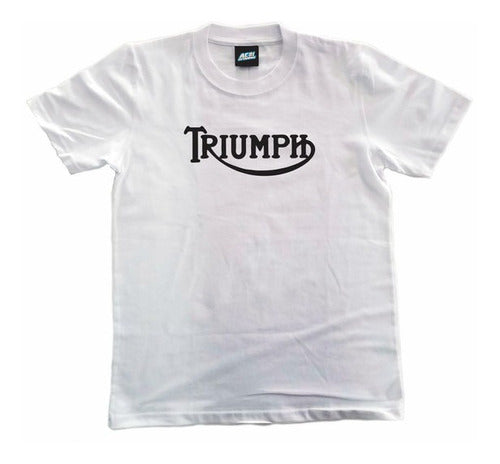 Printed Motorcycles T-shirt 018 - 100% Cotton - Triumph 2