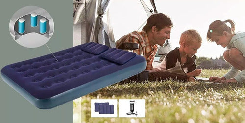 Avenli Inflatable Mattress 2 Places + Pump + 2 Pillows 1