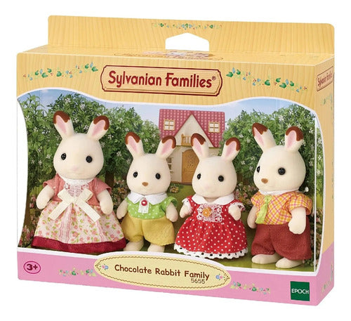 Sylvanian Families Chocolate Rabbit Family 4150 for Kids 0