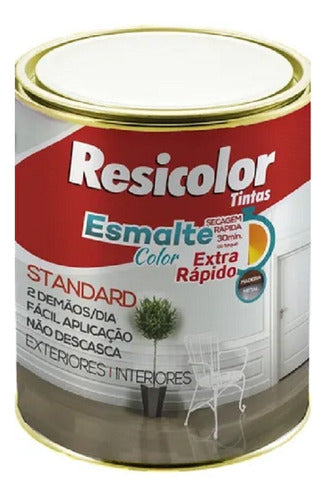 Esmalte Color Cinza Escuro Resicolor 900ml 0