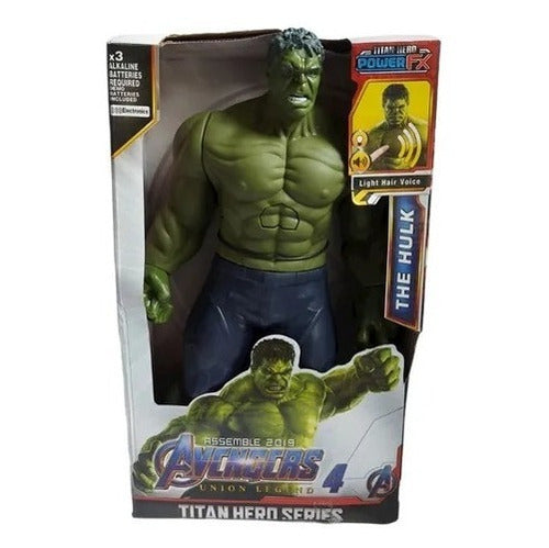 Muñeco Hulk Verde Luz Y Sonido Alternativo 30cm Increible 0