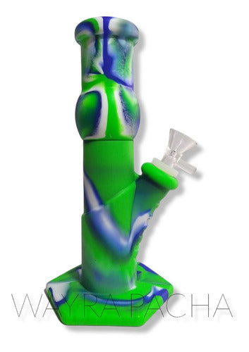 WAYRA PACHA Silicone Bong with Glass Ice Catcher 0
