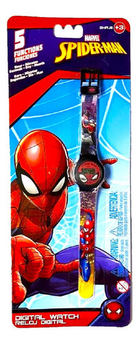 Reloj Infantil Digital Pulsera Spiderman 5 Funciones Tut 2