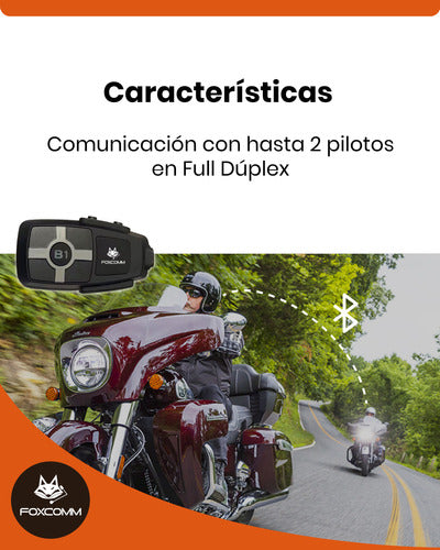 Intercomunicador Bluetooth Para Moto Fox B1 3