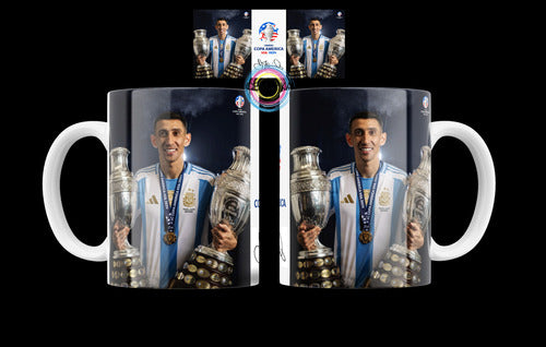 CEMEYKA.ARG Tazas Argentina Campeón Copa América 2024 Messi Dimaria Otam 3