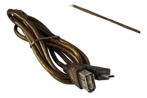 Cable Usb Hembra A Micro Usb De 1,5 Mts X10 Unidades 1