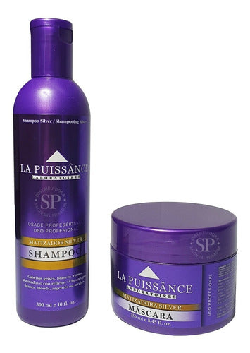 Shampoo + Máscara Matizador Silver La Puissance Violeta 0