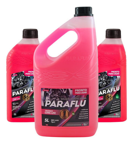 7 Litros Aditivo Para Radiador Paraflu Rosa Pronto Para Uso 0