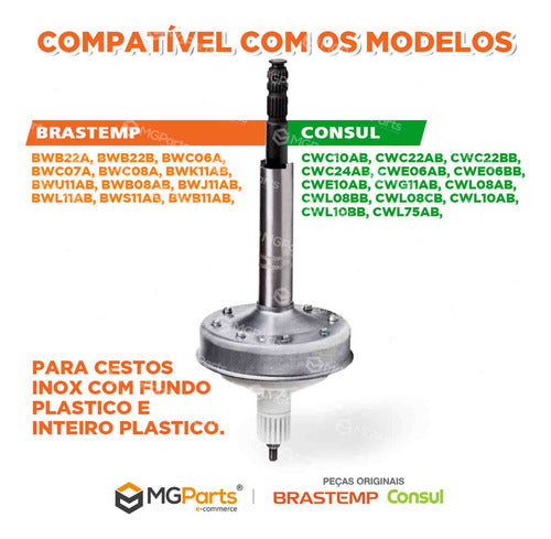 Kit Mecanismo Rolamento Retentor Tirante Brastemp Bwk11 3